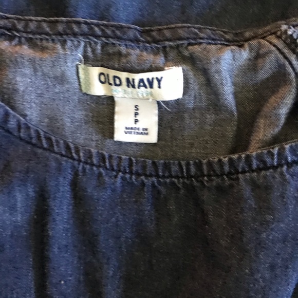 Soft Denim Dress ties at waist Old Navy S - Picture 2 of 4